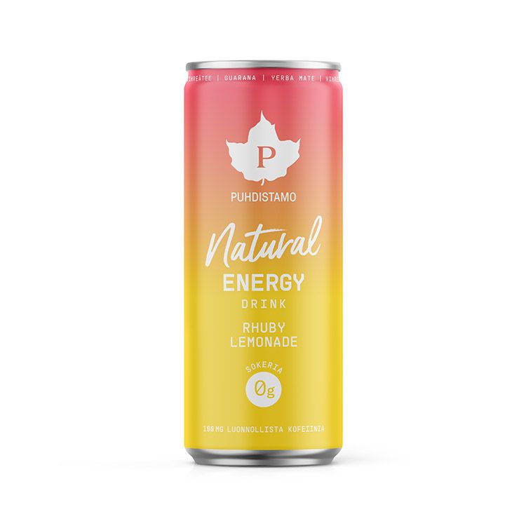 PUHDISTAMO  Natural Rhuby Lemonade energiajuoma 330ml