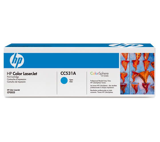 HP  CC531A laservärikasetti cyan 2,8K