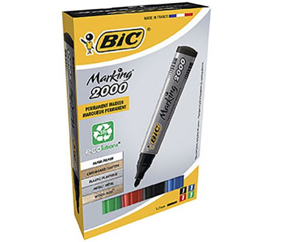 BIC  Eco 2000 permanent marker lajitelma/4