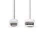 NEDIS USB-kaapeli Apple Lightning 1m valkoinen