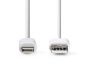 NEDIS Apple Lightning USB-kaapeli 3m valkoinen