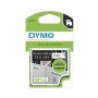 DYMO 16955 D1 polyesteriteippi musta/valkoinen 12mm x 3,5m