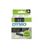 DYMO 45021 D1-teippi valkoinen/musta 12mm x 7m