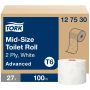 TORK 127530 Mid-size Soft WC-paperi T6 valkoinen/27