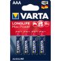 VARTA Longlife Max Power paristo AAA LR3/4