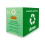 ARRON kierrätyslaatikko vihreä 250x400x310mm