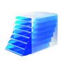 IDEALBOX laatikosto 7-osainen läpinäkyvä sininen